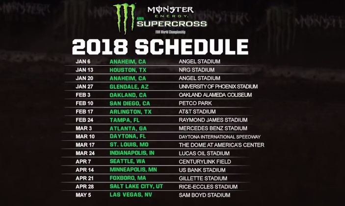 ama monster energy 2018 kalendar, mini cross, ycf, pit bike, szkola motocrossu